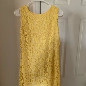 Lauren By Ralph Lauren Yellow Shift Dress